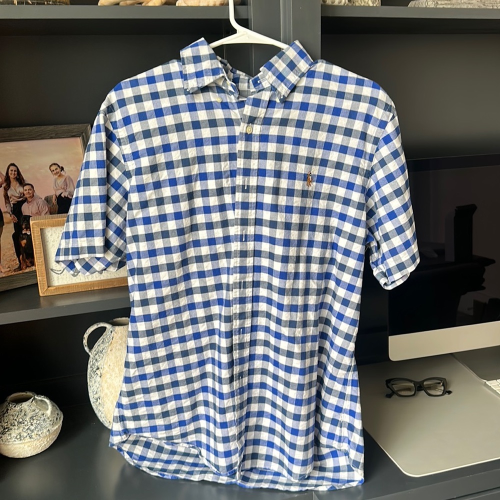 Polo Ralph Lauren plaid button down sz L